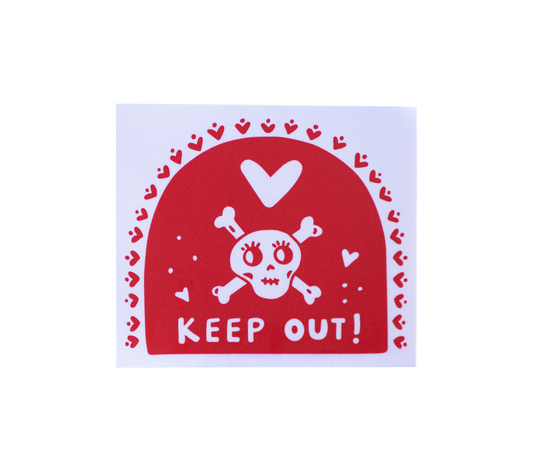 Keep Out Sticker