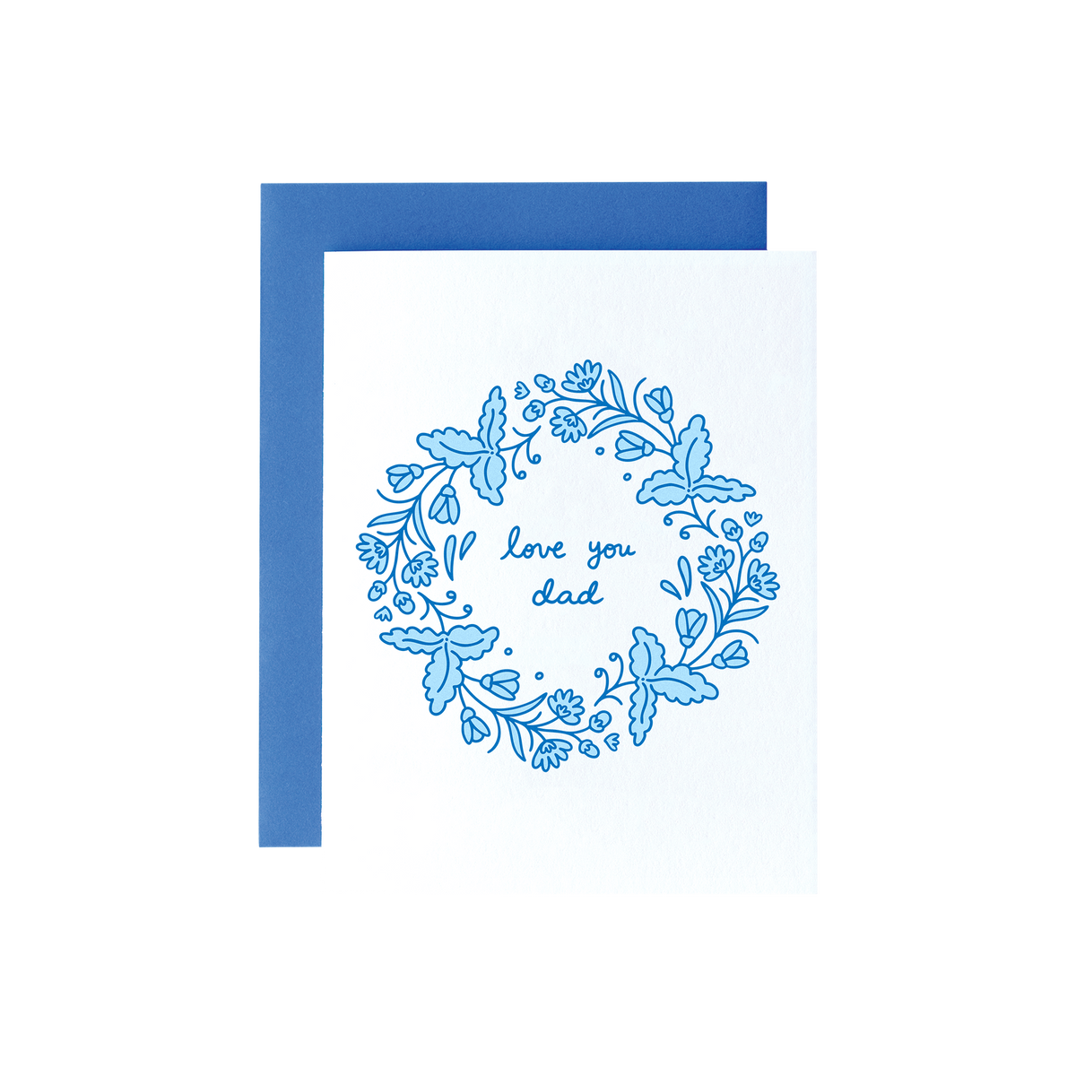 Love You Dad Florals Card