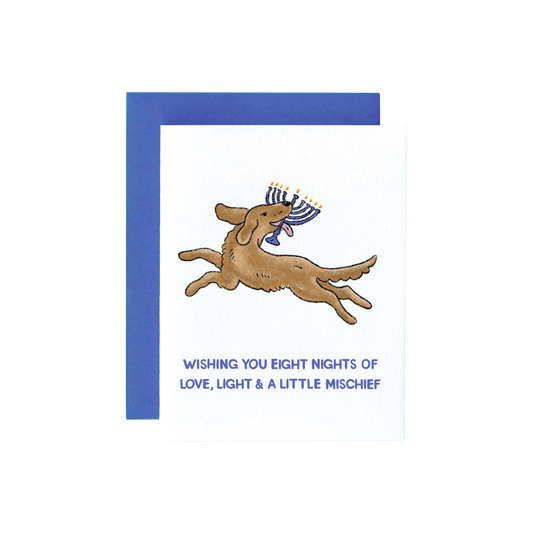 Mischievous Hanukkah Card