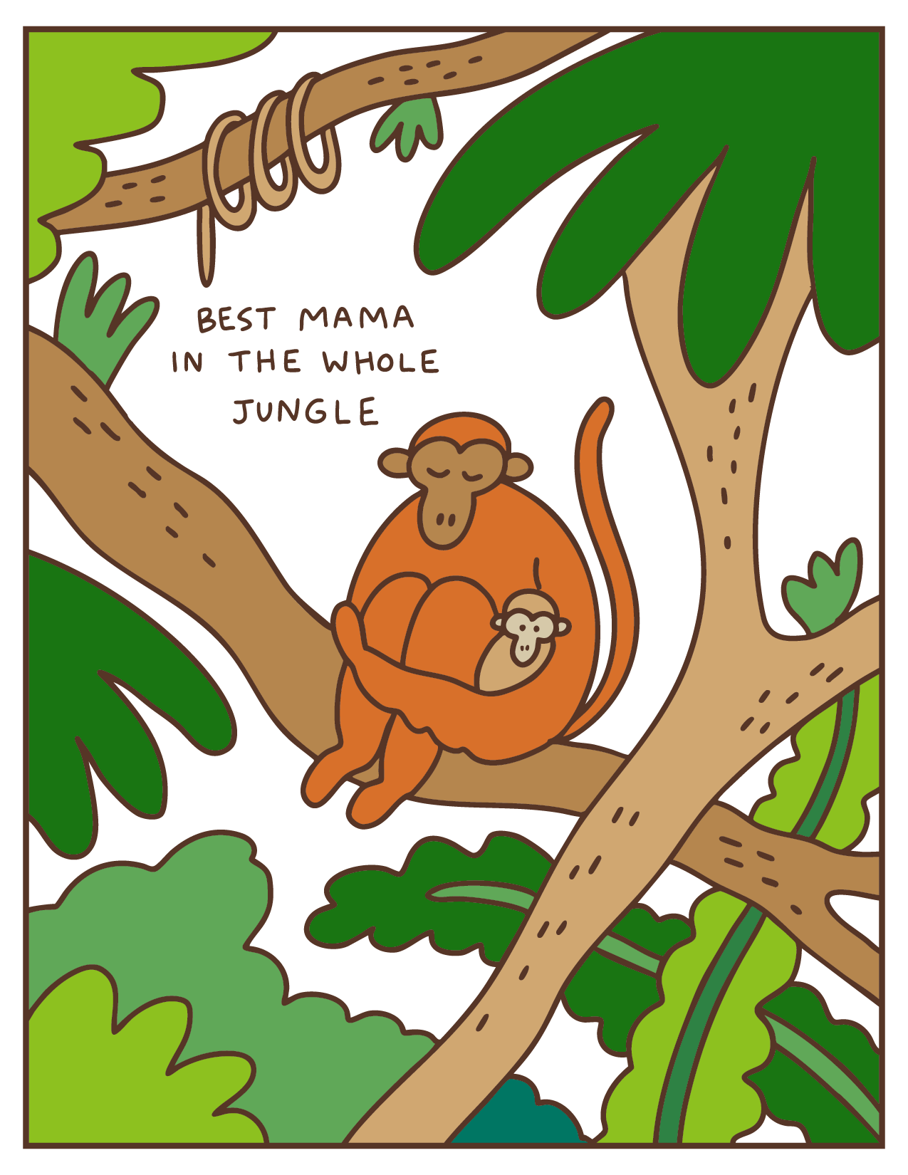 Monkey Mama Card