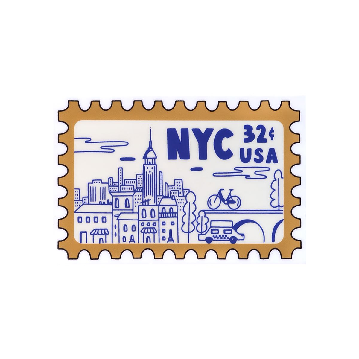 NYC Stamp Sticker