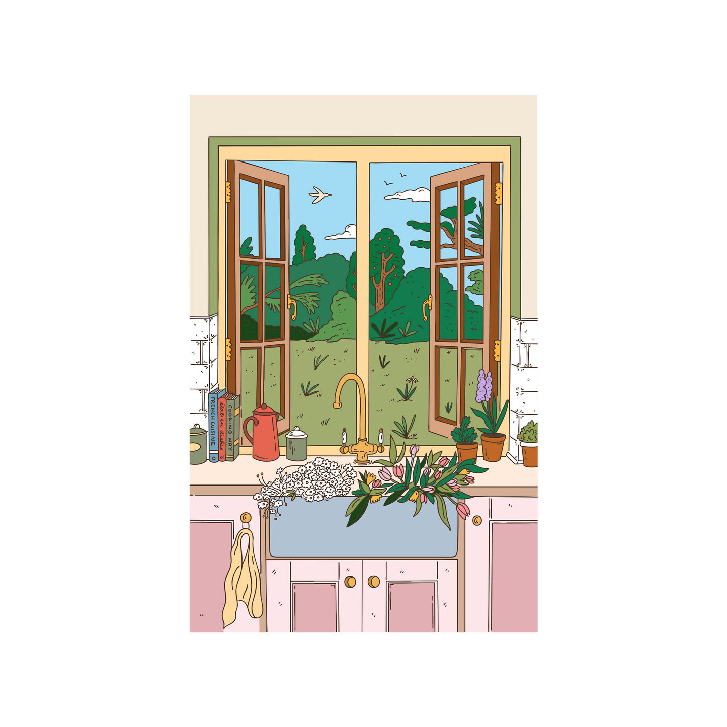 Kitchen On A Spring Afternoon