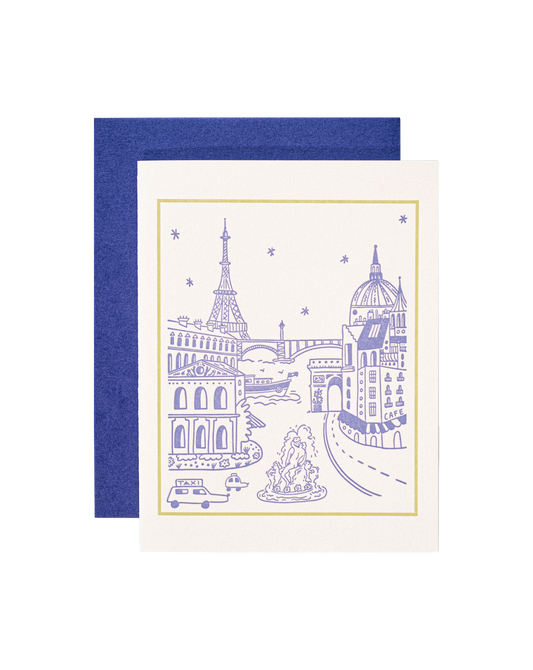 Parisian Night Card