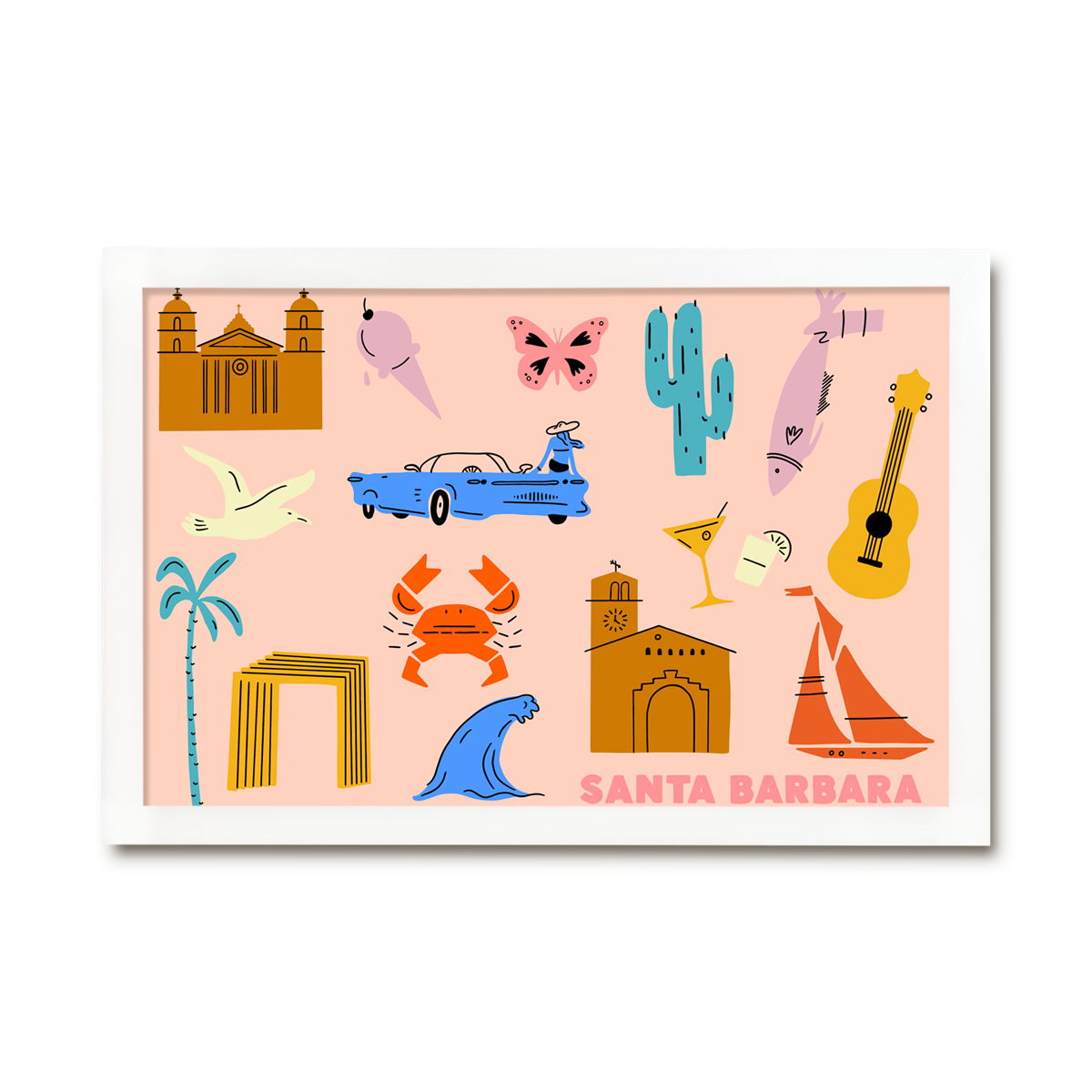 Santa Barbara Icons - Horizontal – Ink.Paper.Crafts
