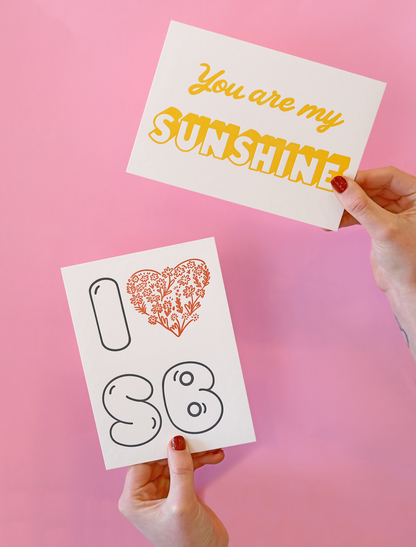 You Are My Sunshine Postcard