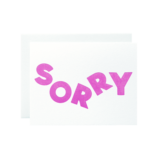 Sorry Card