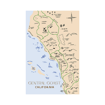 South Central Coast Map