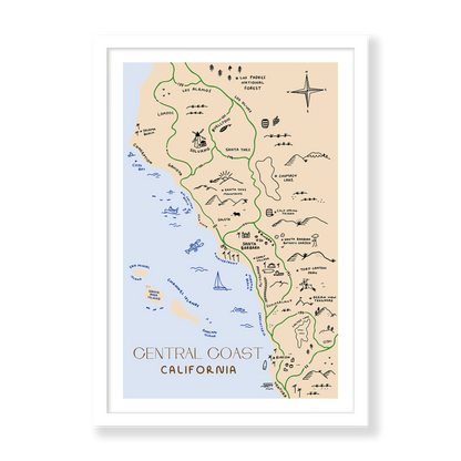 South Central Coast Map