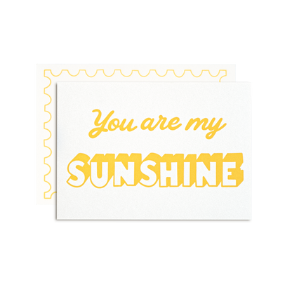 You Are My Sunshine Postcard