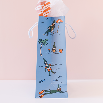 Surfing Santa Gift Bag