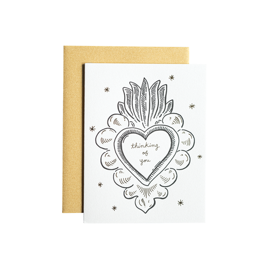 Thinking of You Heart Card