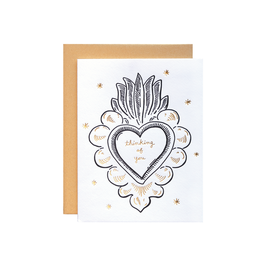 Thinking of You Heart Card