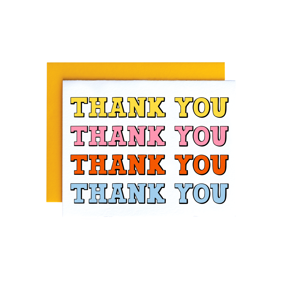 Western Font Thank You Card