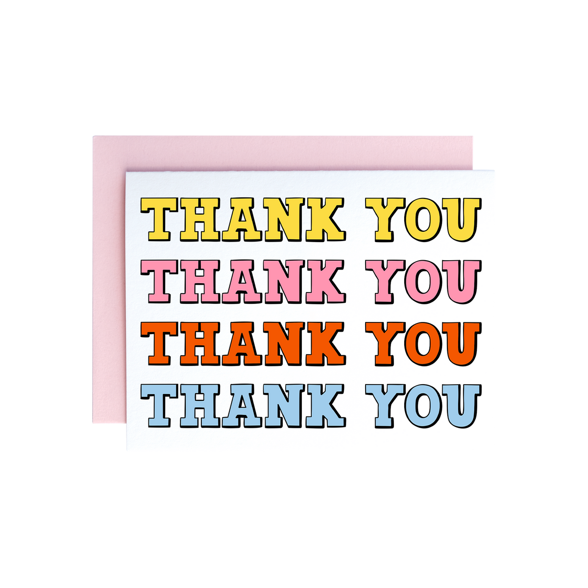 Western Font Thank You Card