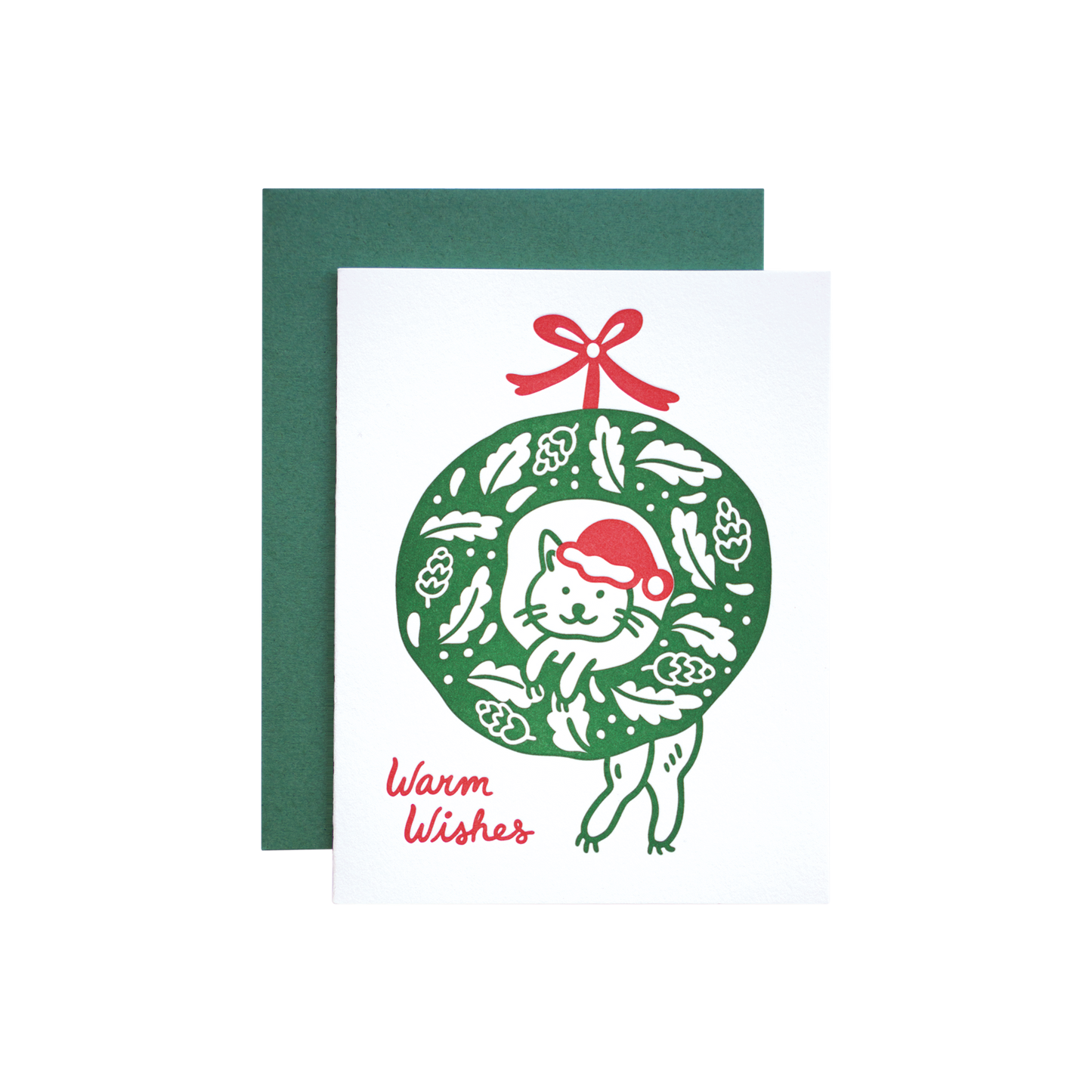 Warm Wishes Cat Card