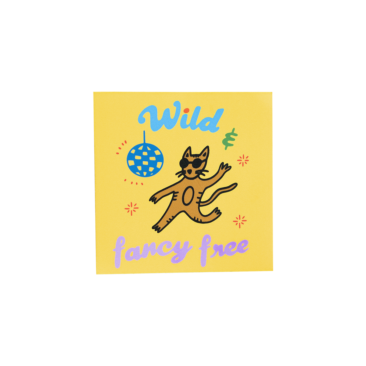 Wild Fancy Free Sticker