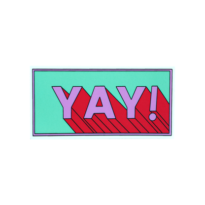 Yeay Sticker YAY! Sticker | Ink Paper Crafts – Ink.Paper.Crafts