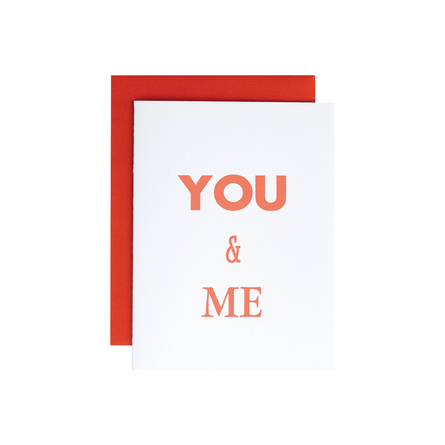 You And Me Type Card