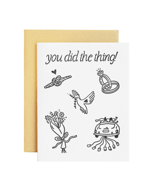 You Did The Thing Card