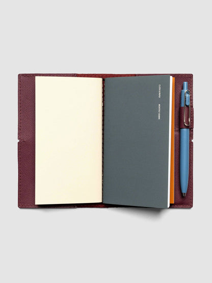 Cloth & Paper - Genuine Leather Travel Notebook Cover - Pocket Plus