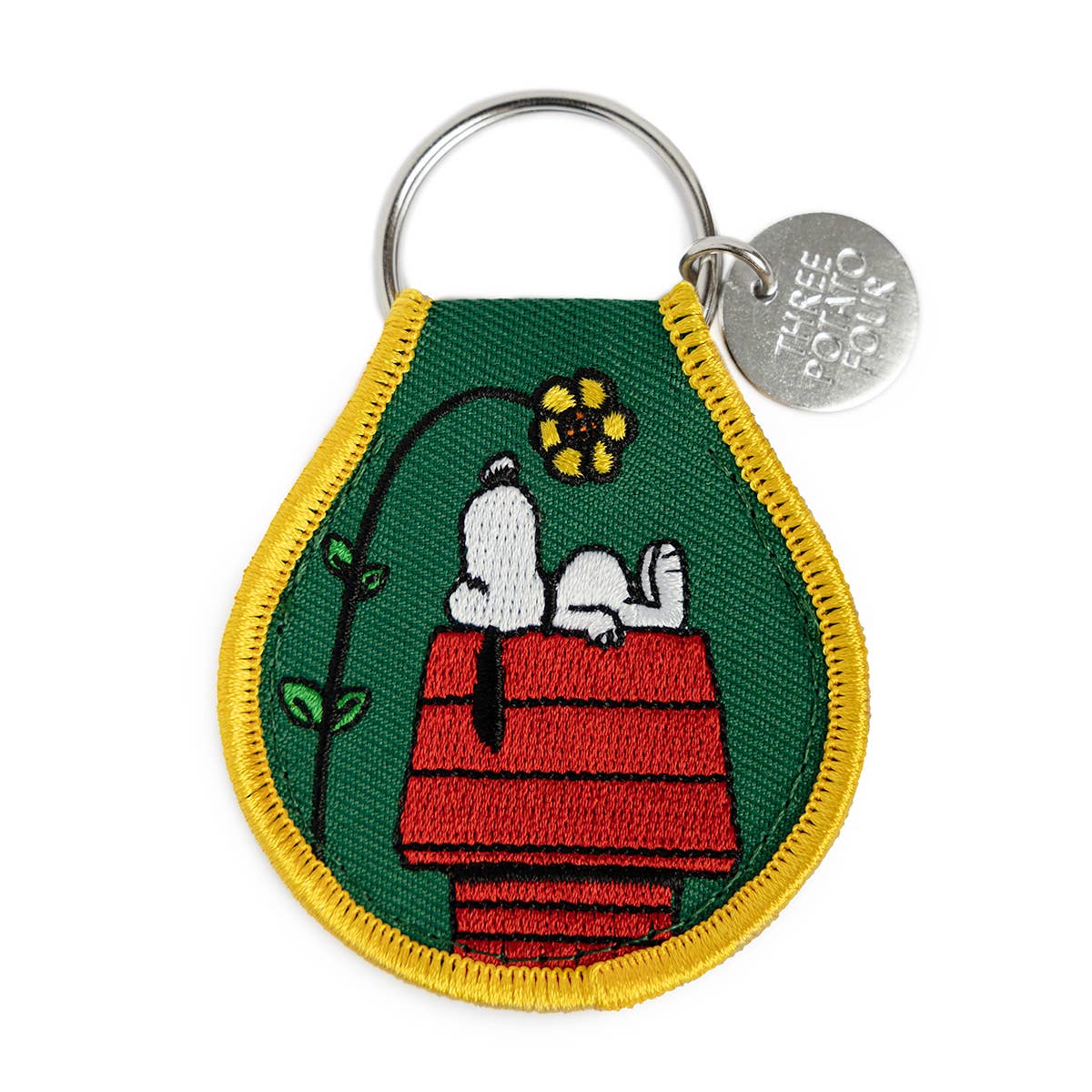 Three Potato Four - 3P4 x Peanuts® - Snoopy Doghouse Flower Patch Keychain