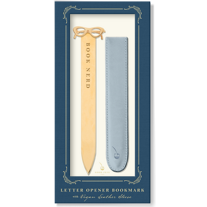 Good Juju Ink - Book Nerd Glasses Letter Opener Bookmark