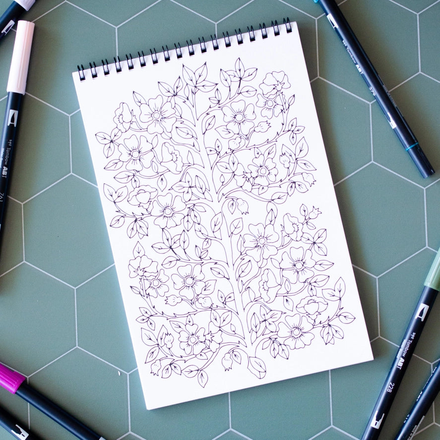 Antiquaria Coloring Book - Cottage Garden