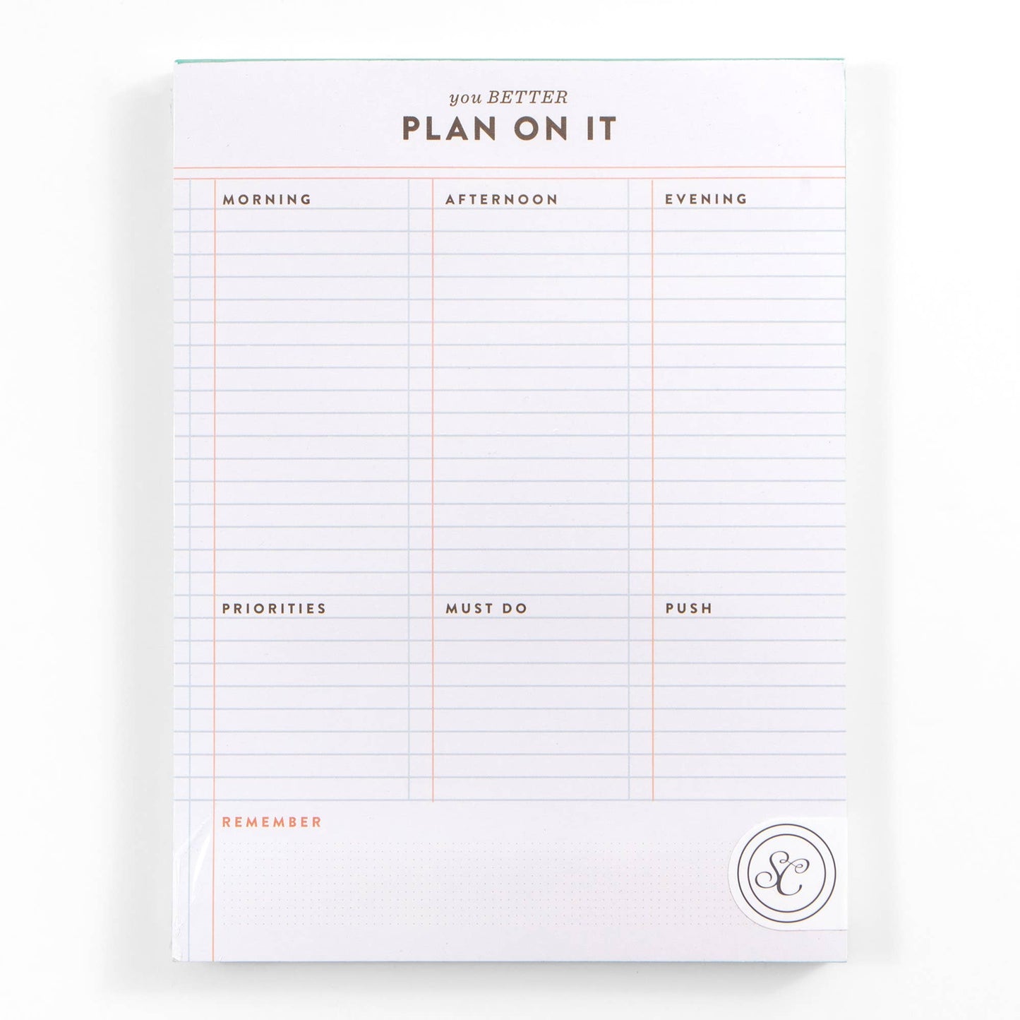 Studio Calico - Notepad - Plan On It