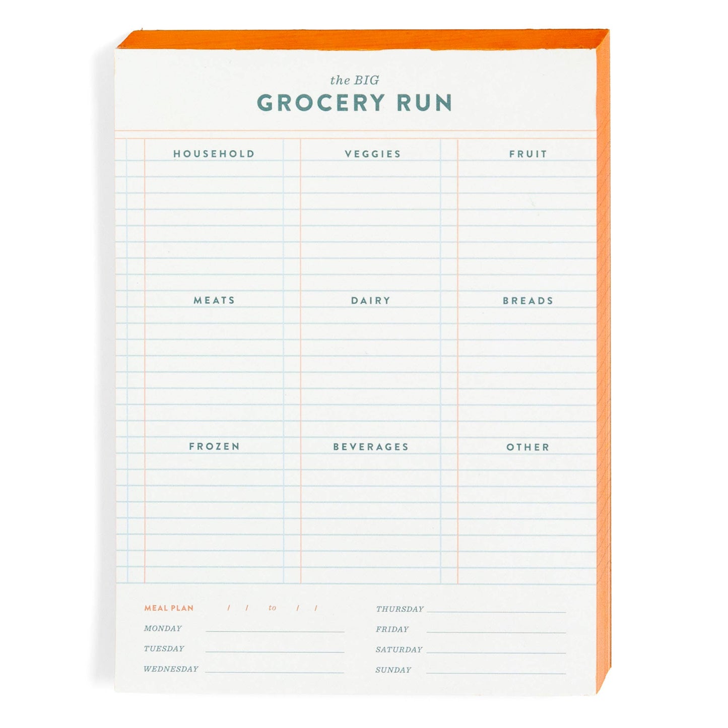 Studio Calico - Notepad - Grocery Run 6x8 Weekly