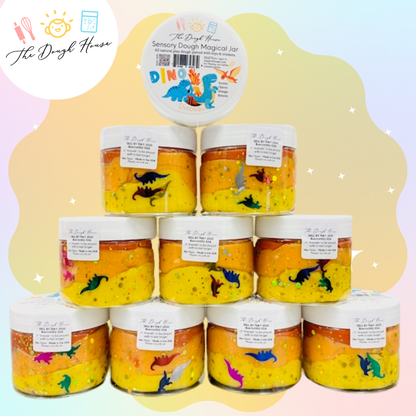 The Dough House - Fun Size Dinosaur Magical Jars