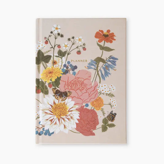 Botanica Paper Co. Garden Flora Linen Bound Undated Planner