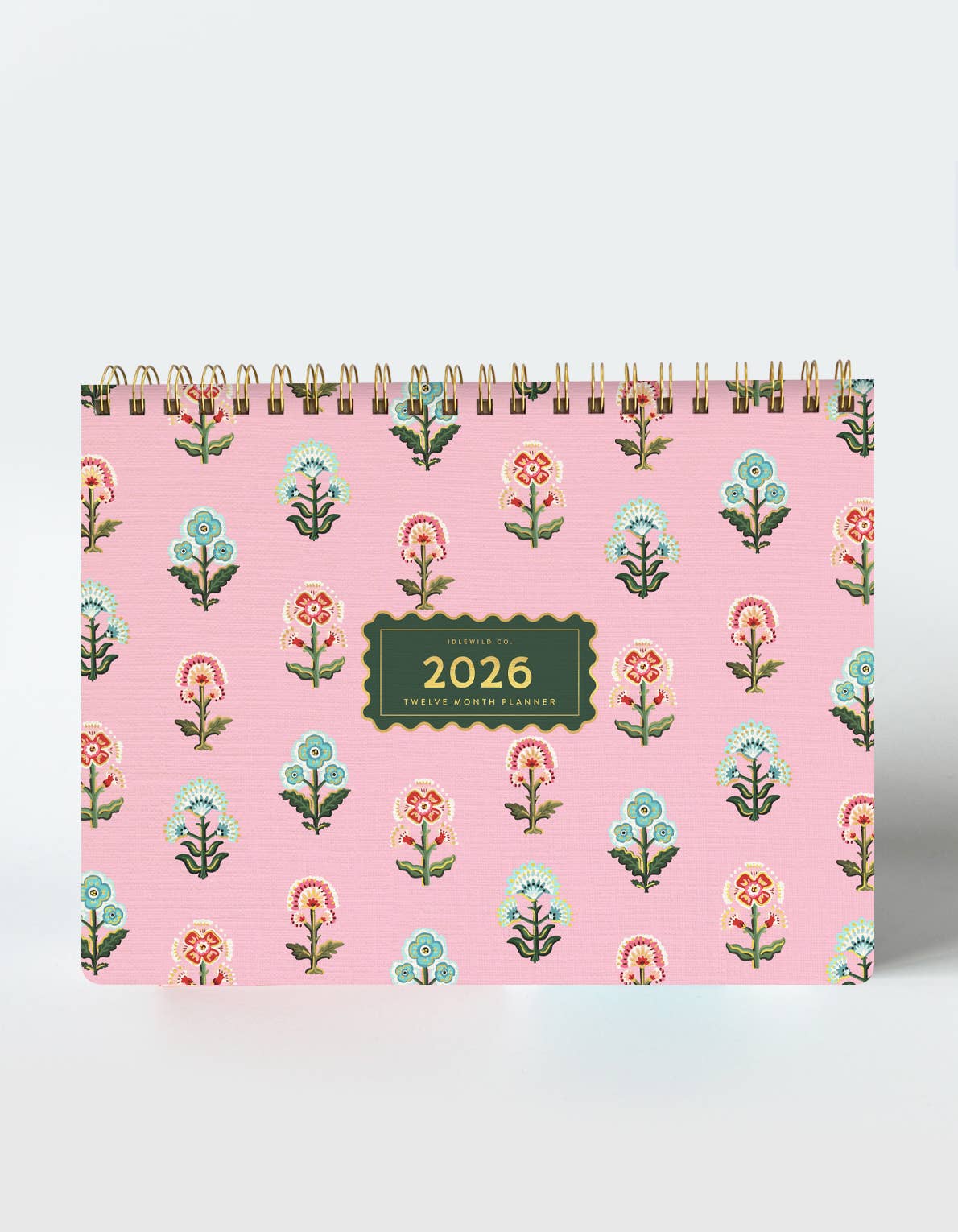 Idlewild Co. 2026 Desktop Planner Block Print Floral