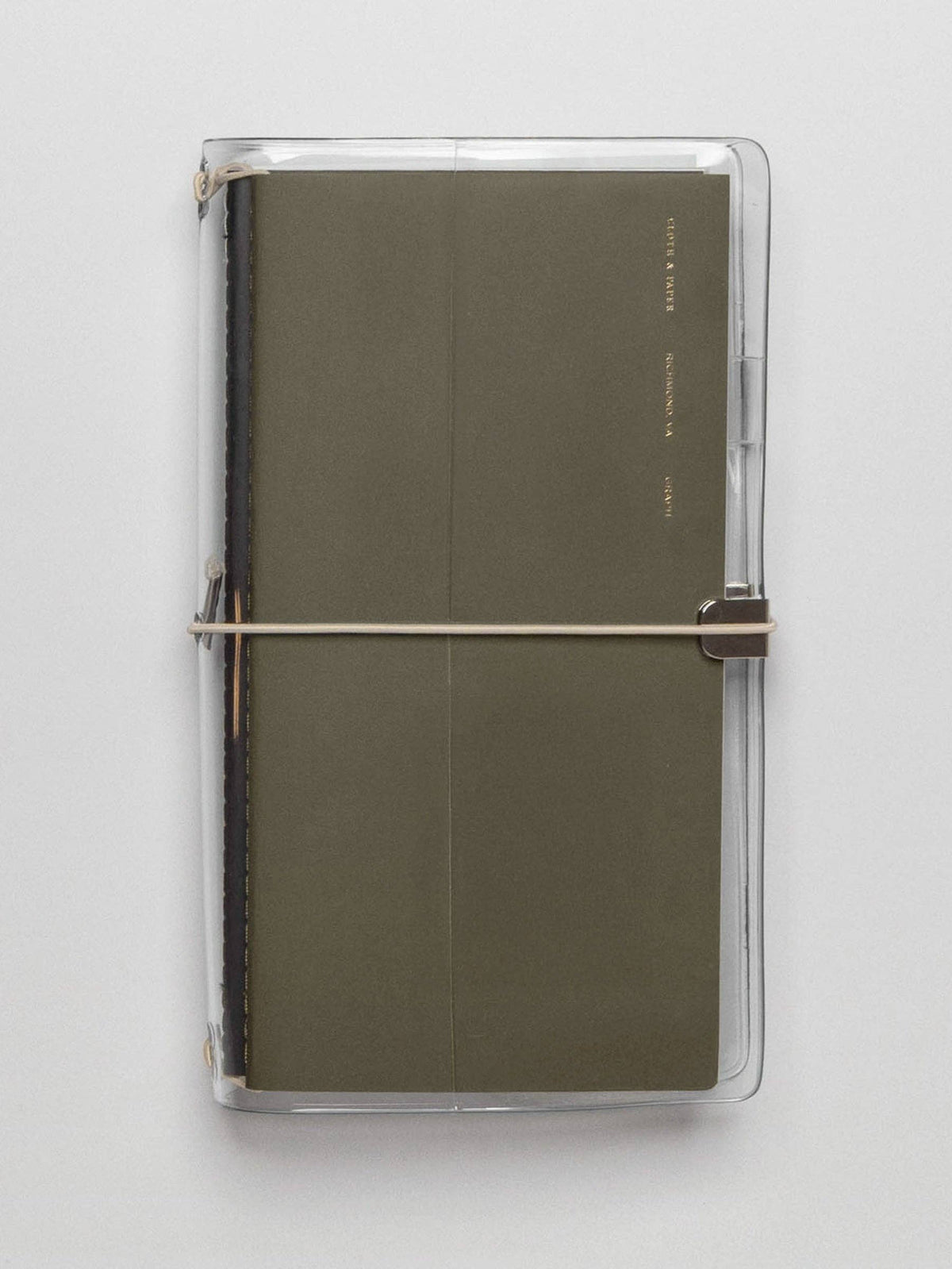 Cloth & Paper - Clear Vinyl Travel Notebook Cover - A5 Slim