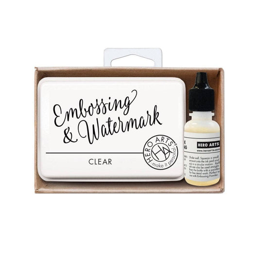 Hero Arts + Spellbinders - Embossing & Watermark Ink Pad + Reinker Bundle
