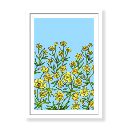 Buttercups under Virgo Print
