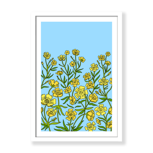 Buttercups under Virgo Print