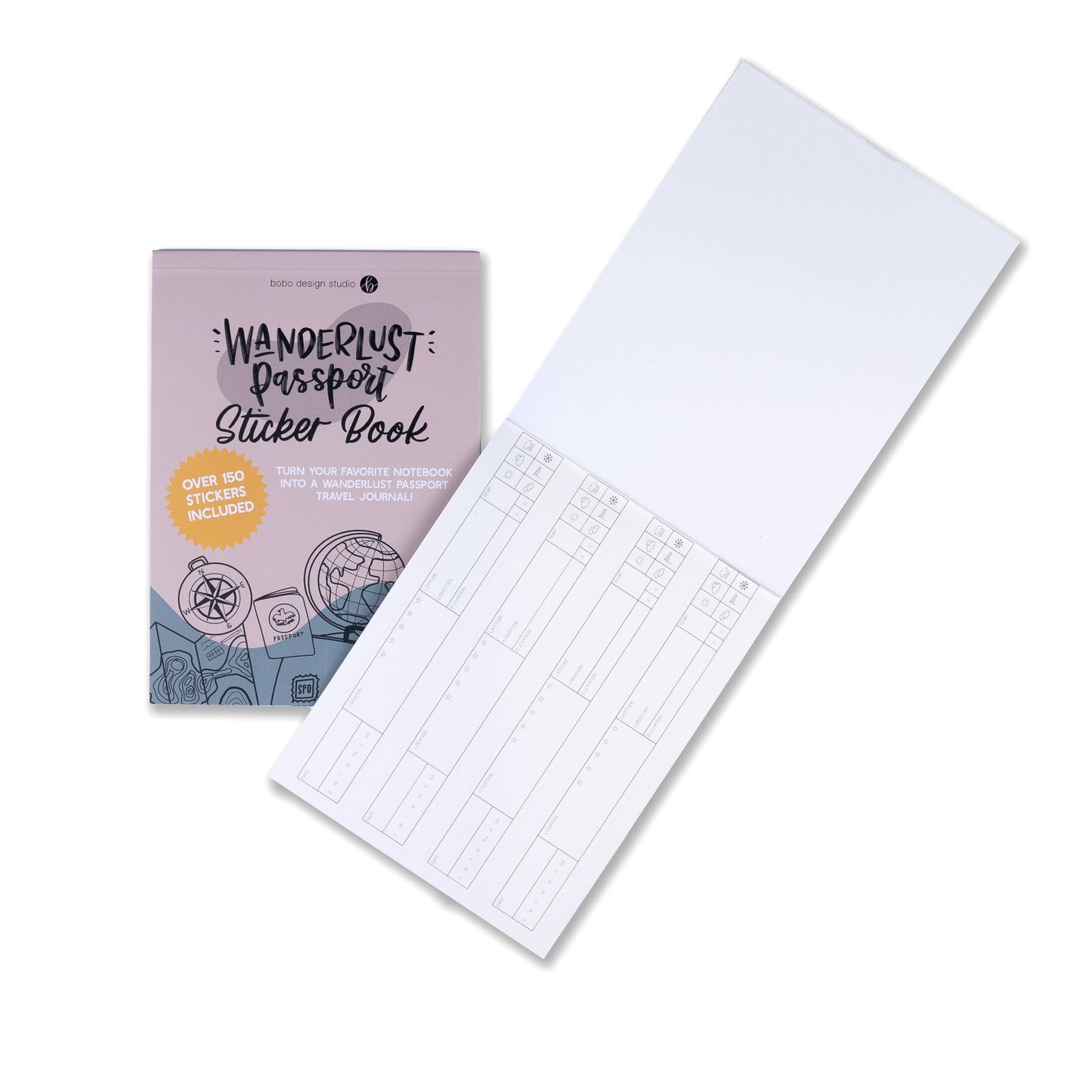 Bobo Design Studio - Wanderlust Passport Sticker Book