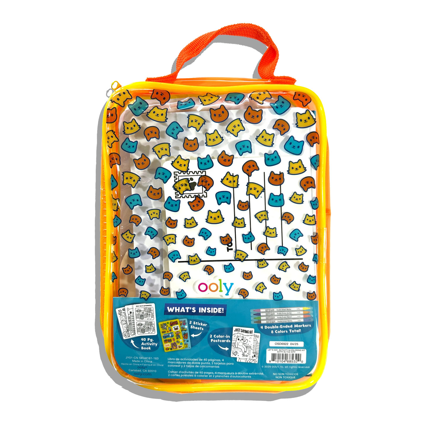 Ooly - Let's Go!: Activity & Coloring Kit - Kitty In The City