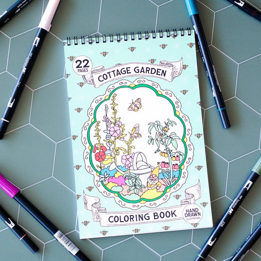 Antiquaria Coloring Book - Cottage Garden