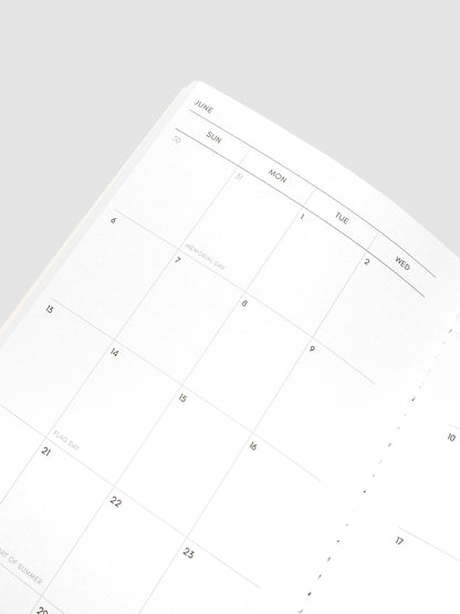 Cloth & Paper - 2027 Dated Travel Notebook - Monthly - A5 Slim