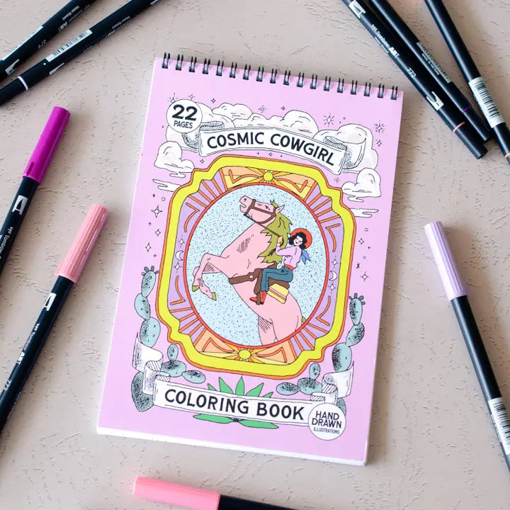 Antiquaria Coloring Book - Cosmic Cowgirl