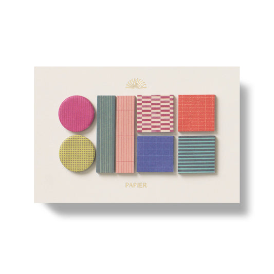 Papier Sticky Tabs Set Stripes & Checks