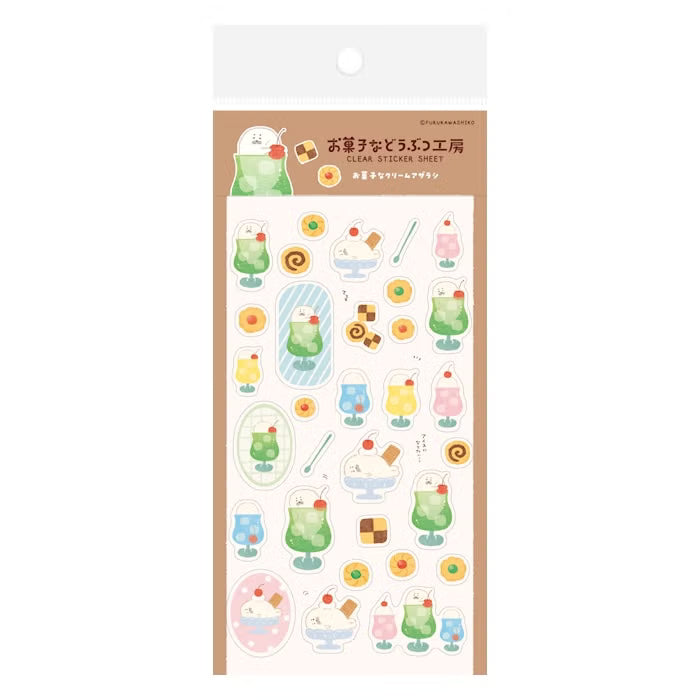 Furukawashiko Clear Sticker Sheet - Cream Seal