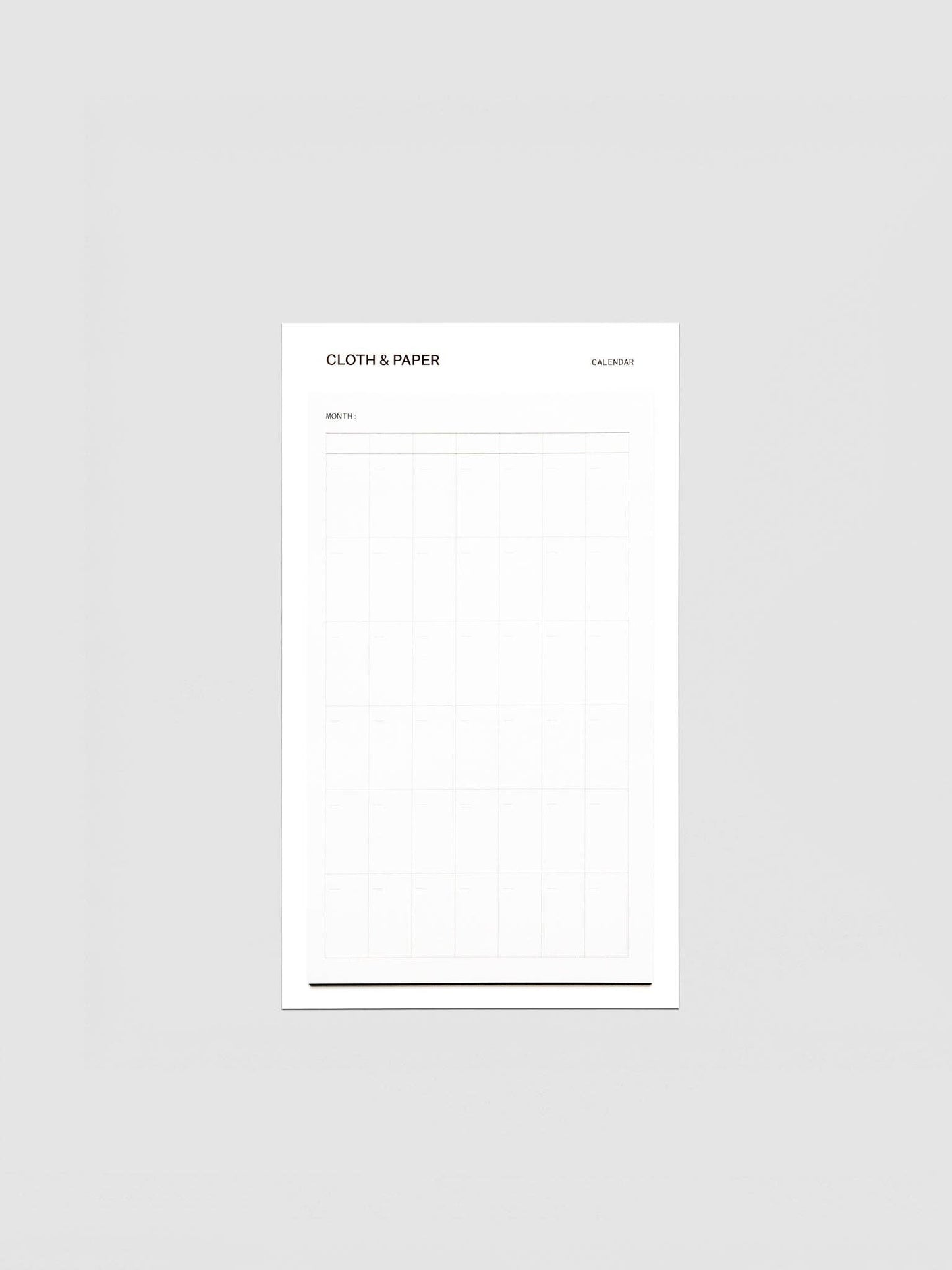 Cloth & Paper - Sticky Note Set - Monthly Overview