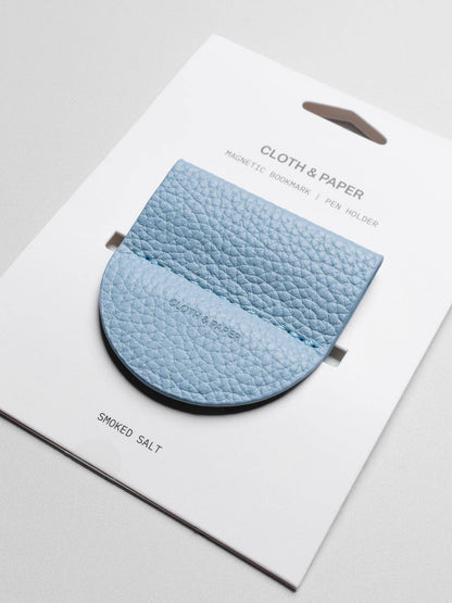 Cloth & Paper - Magnetic Bookmark Pen Holder - Leather
