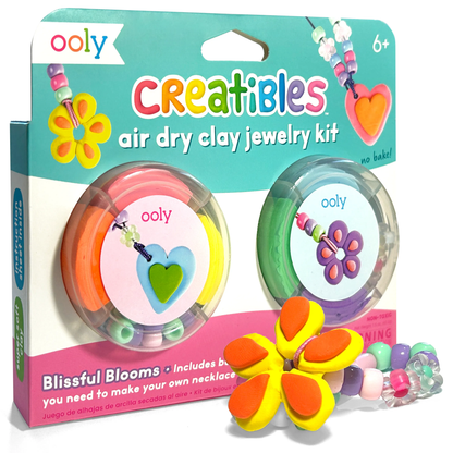 Ooly - Creatibles: Air Dry Clay Jewelry Kit - Blissful Blooms