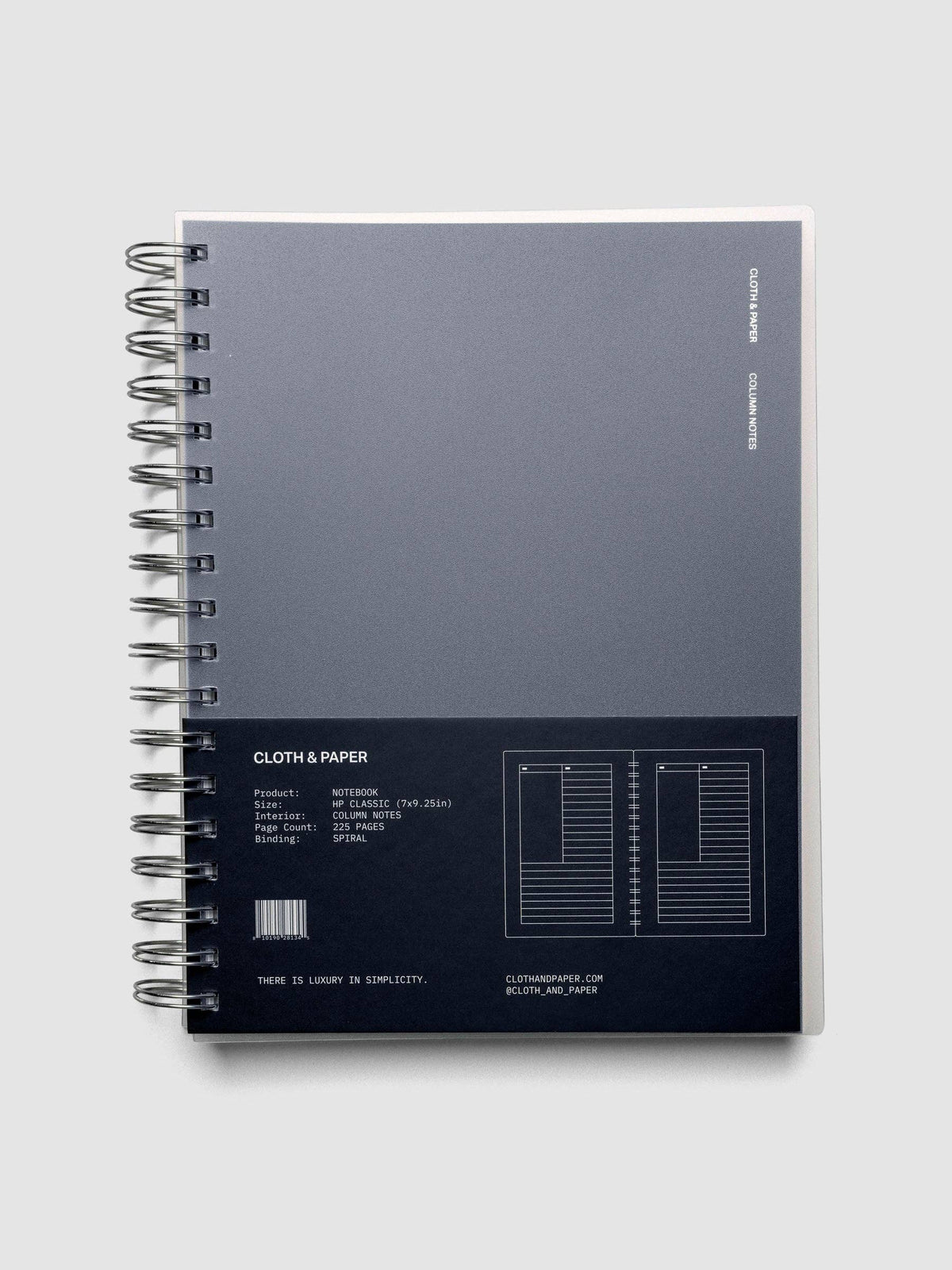 Cloth & Paper - Spiral Notebook - HP Classic