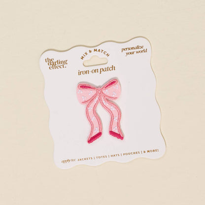 The Darling Effect - Mix & Match Iron-On Patch–Bow Pink