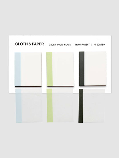 Cloth & Paper - Index Page Flag Set - Ash, Lisbon, Nori
