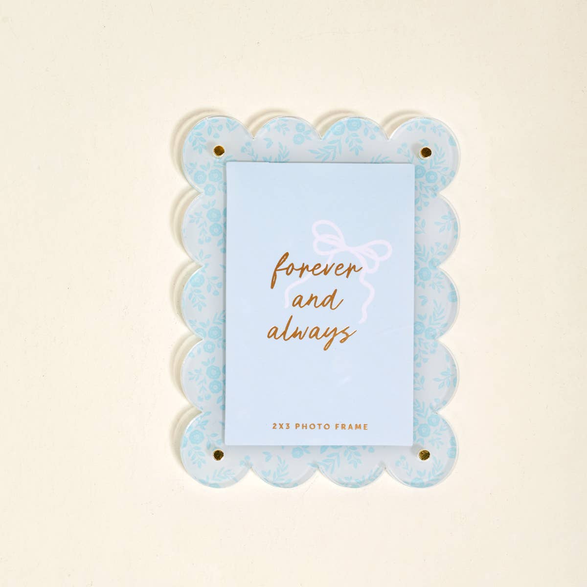 The Darling Effect - Mini Acrylic Picture Frame Magnet - Something Blue